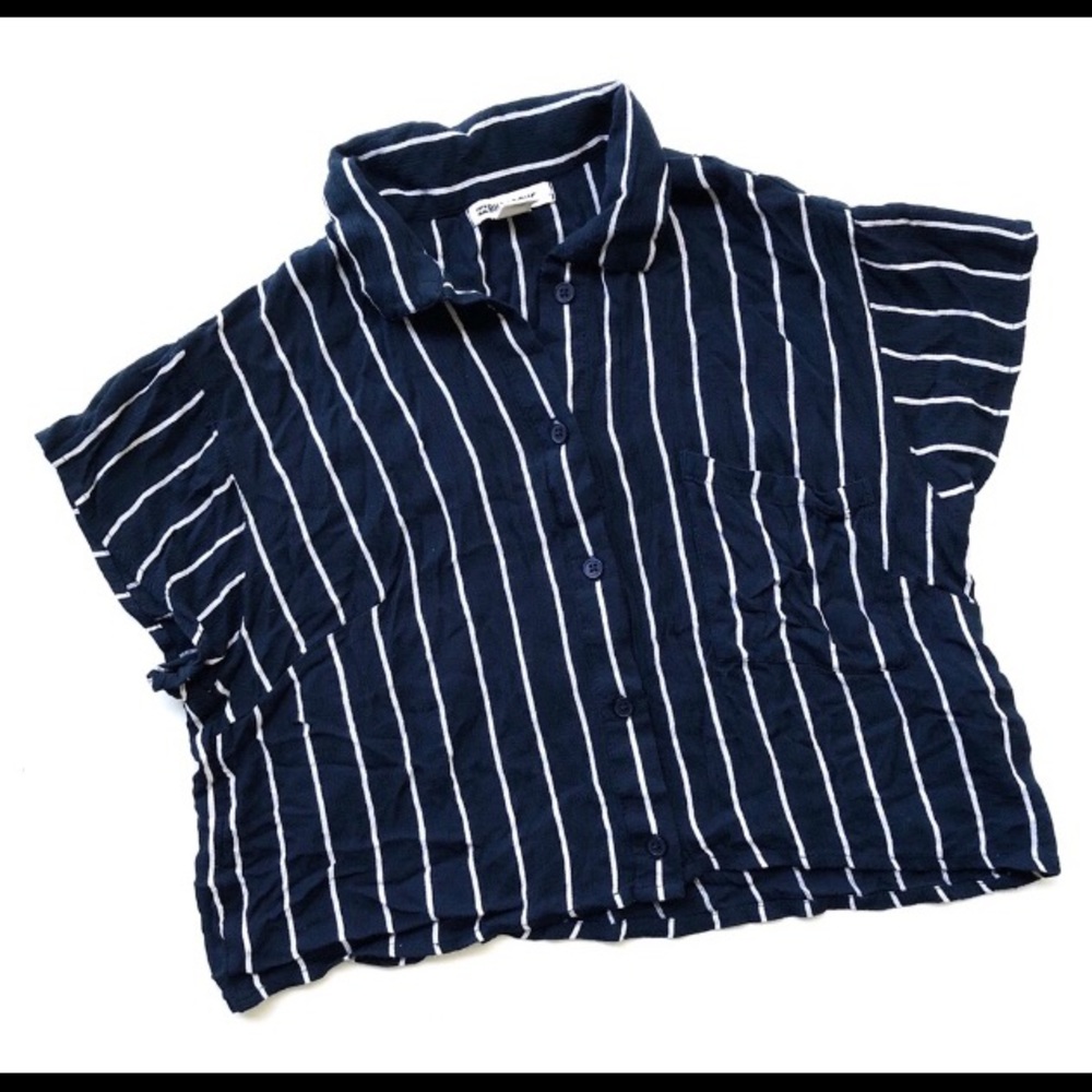 Billabong Button Down Crop Top